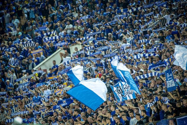 IPA88643929 - Levski fans during the Europa League match between PFC Levski and FC Red Bull Salzburg at Vasil Levski National Stadium in Sofia, Bulgaria, on September 17, 2026  Copyright: xIvanxSxIvanov IPAxSportx xx IPA88643929