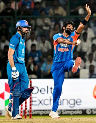 AFG vs IND, 3rd T20I New Delhi, Sep 17 (ANI): India s Jasprit Bumrah bowls during the 3rd T20I against Afghanistan at Arun Jaitley Stadium, in New Delhi on Thursday. NEW DELHI Delhi India Copyright: xANIx ANI_20260917414
