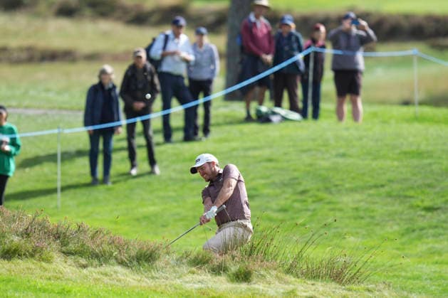 VIRGINIA WATER, ENGLAND - SEPTEMBER 17: Danny Willett (ENG) plays from a bunker on the 11th hole during Round 1 at the BMW PGA, Golf Herren Championship at Wentworth Golf Club, Virginia Water on September 17, 2026 in Surrey, England The BMW PGA Championship