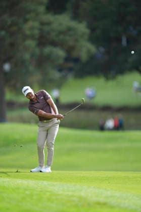 VIRGINIA WATER, ENGLAND - SEPTEMBER 17: Danny Willett (ENG) plays from the eleventh fairway during Round 1 at the BMW PGA, Golf Herren Championship at Wentworth Golf Club, Virginia Water on September 17, 2026 in Surrey, England The BMW PGA Championship