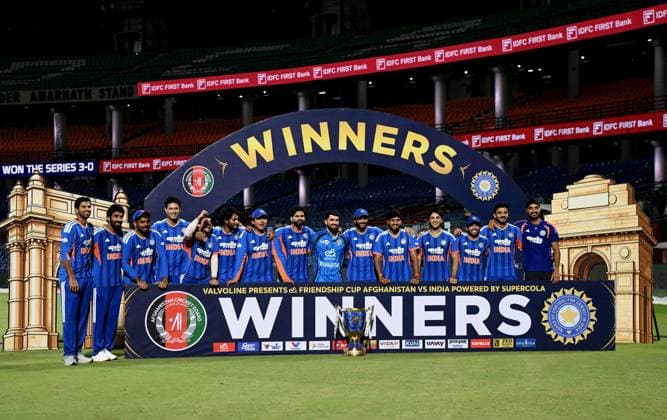 Cricket, international match, India v Afghanistan