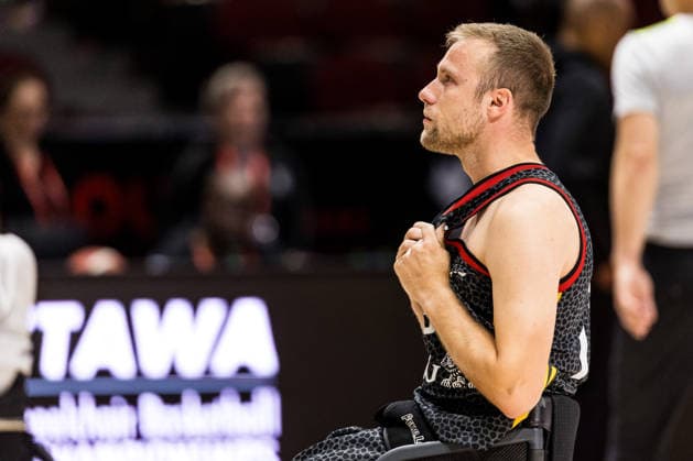 OTTAWA, CANADA - SEPTEMBER 17: Thomas Boehme (Böhme, Germany, 13) sad, crying after losing the Ottawa IWBF Wheelchair Basketball World Championships semi final match between Australia vs. Germany at Arena at TD Place on matchday 9 of the Ottawa IWBF Wheelchair Basketball World Championships on September 17, 2026 in Ottawa, Canada. Canada Copyright: xSteffiexWunderlx