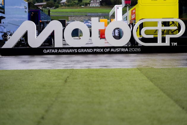 SPIELBERG, AUSTRIA - SEPTEMBER 17: Das Bild zeigt den MotoGP-Schriftzug zum Qatar Airways Grand Prix von Österreich 2026 im Fahrerlager des Red Bull Rings. during the MotoGP Großer Preis von Österreich 2026 at RED BULL RING on September 17, 2026 at SPIELBERG, AUSTRIA, SPIELBERG. SPIELBERG, AUSTRIA - SEPTEMBER 17: Image shows the MotoGP sign for the Qatar Airways Grand Prix of Austria 2026 in the paddock at the Red Bull Ring during the MotoGP Grand Prix of Austria 2026 at the Red Bull Ring on September 17, 2026 in Spielberg, Austria. Copyright: xIBEX.agencyx xKlausxPressbergerx