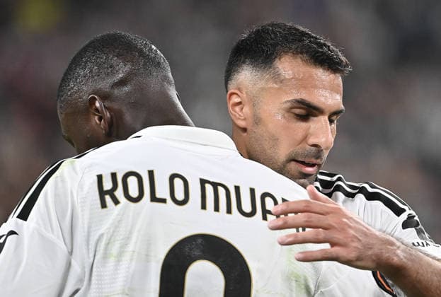 Juventus v NEC Nijmegen - UEFA Europa League TURIN, ITALY - SEPTEMBER 17: Juventus Randal Kolo Muani (L) celebrates after scores his team s fourth with goal with Juventus Zeki Celik during the UEFA Europa League phase football match between Juventus and NEC Nijmegen at the Juventus Stadium in Turin, Italy, on September 17, 2026. Isabella Bonotto Anadolu Turin Italy. Editorial use only. Please get in touch for any other usage.  Copyright: x2026xAnadoluxIsabellaxBonottox