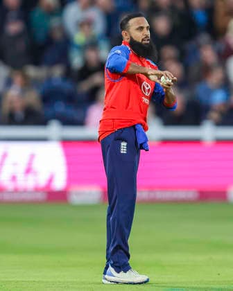 England v Sri Lanka - 2nd Vitality IT20 Adil Rashid of England, wearing number 95, prepares to bowl during the second men s international T20 match between England and Sri Lanka at Sophia Gardens in Cardiff, on September 17, 2026. Cardiff South Glamorgan United Kingdom  Copyright: xMIxNewsx originalFilename:fletcher-englandv260917_npgqb.jpg