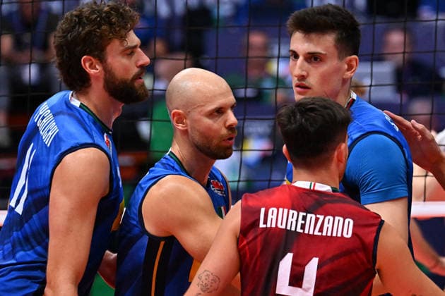 VOLLEYBALL - CEV Eurovolley Men - Italy vs. Slovenia Photo by IPA ABACAPRESS.COM88650613 - Italian players Modena Italy  Copyright: xIPAxSport ABACAx