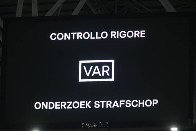 IPA88651425 - VAR screen during the UEFA Europa League match between Juventus FC and NEC Nijmegen on September 17, 2026, at Allianz Stadium in Turin, Italy, during the 2026–27 season. Photo by Nderim KACELI  Copyright: xNderimxKaceli IPAxSportx xx IPA88651425