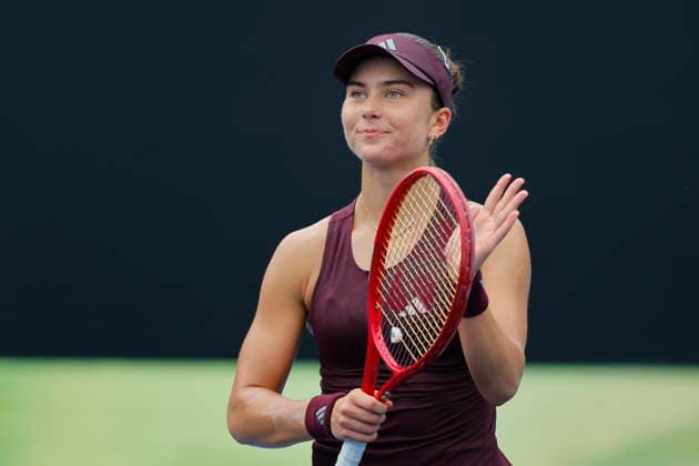 Guadalajara Open tennis tournament Iva Jovic of the United States celebrates after defeating Magdalena Frech of Poland in a quarterfinal match at the Guadalajara WTA, Tennis Damen 500 in Guadalajara, Mexico, 17 September 2026. GUADALAJARA Mexico  Copyright: xFRANCISCOxGUASCOx