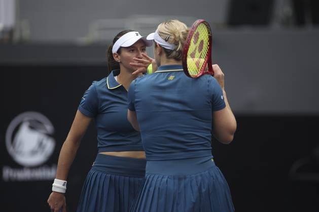 RECORD DATE NOT STATED gabriela dabrowski luisa stefani vencem no sp open Sao Paulo (SP), 09 17 2026 Tennis SP Open The duo formed by Canadian Gabriela Dabrowski and Brazilian Luisa Stefani defeated Brazilians Rebeca Pereira and Marjorie Souza by 2 sets to 0, with scores of 6 0 and 6 1, in the first round of the SP Open, at Villa-Lobos Park, in Sao Paulo.(Foto: Leco Viana Thenews2 imago images) SPO  Copyright: xLecoxVianax