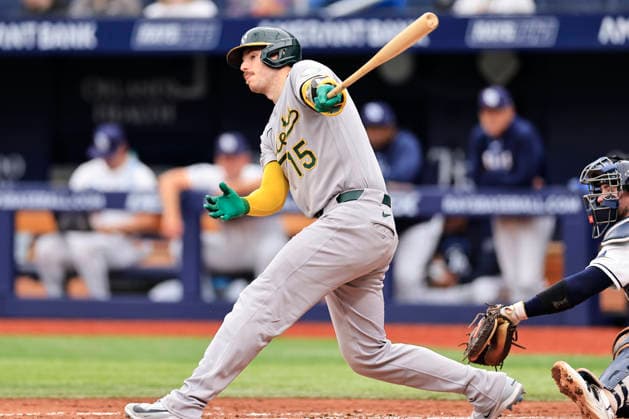 September 17, 2026, St. Petersburg, Florida, USA: Athletics catcher Jonah Heim (15) grounds out to Tampa Bay Rays third baseman Junior Caminero (13) during an MLB, Baseball Herren, USA game on September 17, 2026 at Tropicana Field. The Rays beat the Athletics 10-1 and swept the series. MLB 2026: Tampa Bay Rays 10 : 1 Athletics  - ZUMAh180 20260917_zsp_h180_013 Copyright: xKimxHukarix