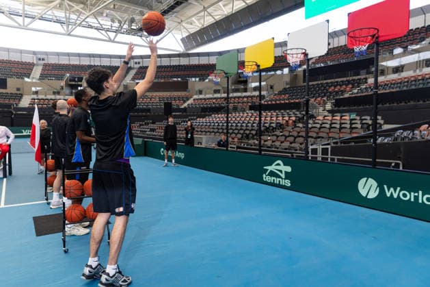 TENNIS DAVIS CUP DRAW, Max Mackinnon of the Brisbane Bullets is seen during a Davis Cup draw event at Pat Rafter Arena, Brisbane, Friday, September 18, 2026. ( NO ARCHIVING  Copyright: xRUSSELLxFREEMANx 20260918116570012712
