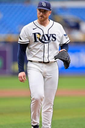September 17, 2026, St. Petersburg, Florida, USA: Tampa Bay Rays starting pitcher Drew Rasmussen (57) walks to the dugout during an MLB, Baseball Herren, USA game against the Athletics on September 17, 2026 at Tropicana Field. The Rays beat the Athletics 10-1 and swept the series. St. Petersburg USA - ZUMAh180 20260917_zsp_h180_022 Copyright: xKimxHukarix