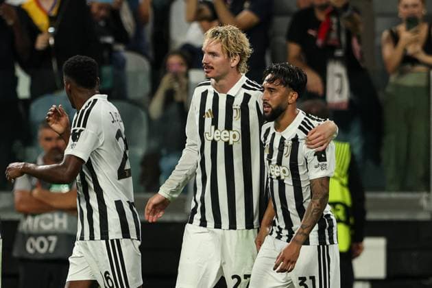 UEFA Europa League 2026 2027 - Juventus and NEC Nijmegen in Torino, Italy - 17 Sep 2026 Nick Woltemade and Nico Gonzalez (Juventus) celebrate after scoring a goal during UEFA Europa League 2026 2027 match between Juventus and NEC Nijmegen. Final Score: Juventus 5:0 NEC Nijmegen Torino Italy Copyright: xGrzegorzxWajdax xSOPAxImagesx Grzegorz-Wajda-1451195