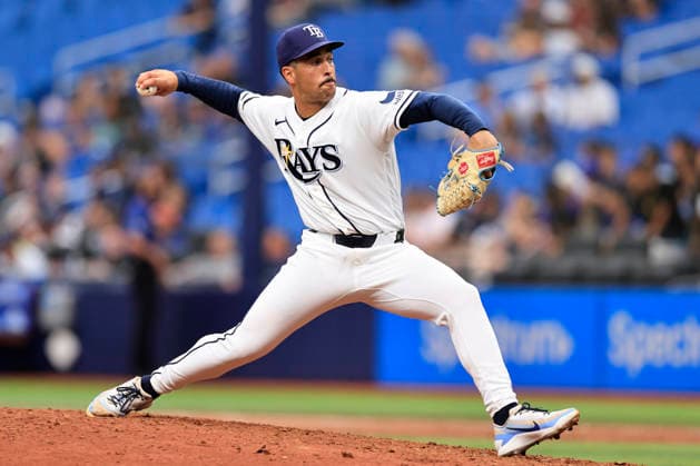 September 17, 2026, St. Petersburg, Florida, USA: Tampa Bay Rays pitcher Alex Cook (54) delivers a pitch during an MLB, Baseball Herren, USA game against the Athletics on September 17, 2026 at Tropicana Field. The Rays beat the Athletics 10-1 and swept the series. MLB 2026: Tampa Bay Rays 10 : 1 Athletics  - ZUMAh180 20260917_zsp_h180_091 Copyright: xKimxHukarix