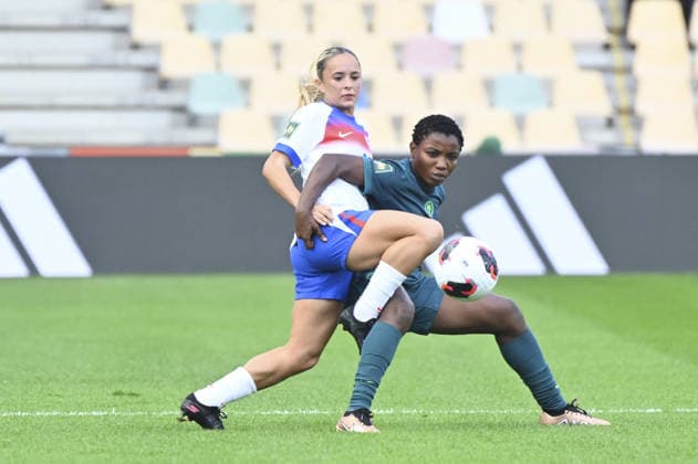SOCCER - FIFA World Cup, WM, Weltmeisterschaft, Fussball - U-20 Women s - England vs. Nigeria Photo by IPA ABACAPRESS.COM88638345 - Ria Bose (ENG) and Favour Nkwocha (NGA) during the Round of 16 match between England and Nigeria at the FIFA U-20 Women s World Cup in Bielsko-Biala, Poland, on September 17, 2026 Bielsko-Biala Poland  Copyright: xIPAxSport ABACAx