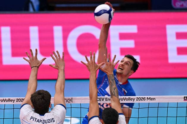 VOLLEYBALL - CEV Eurovolley Men - Slovakia vs. Greece Photo by IPA ABACAPRESS.COM88642365 - Lampros Pitakoudis (Greece) Modena Italy  Copyright: xIPAxSport ABACAx