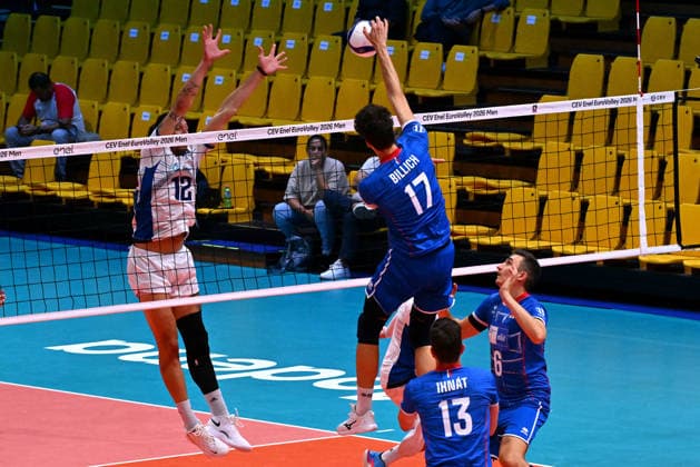 VOLLEYBALL - CEV Eurovolley Men - Slovakia vs. Greece Photo by IPA ABACAPRESS.COM88642382 - BILLICH Andrej (Slovakia) Modena Italy  Copyright: xIPAxSport ABACAx