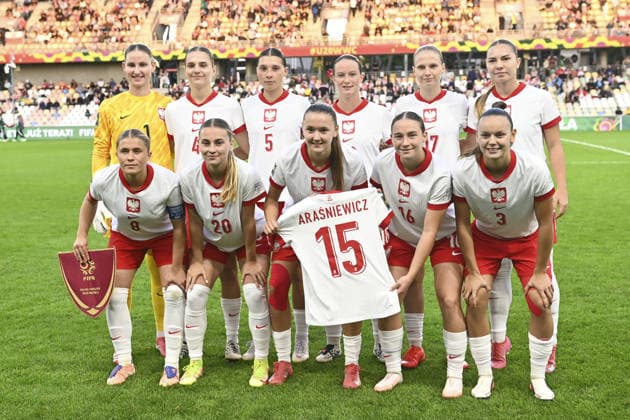 SOCCER - FIFA World Cup, WM, Weltmeisterschaft, Fussball - U-20 Women s - Poland vs. Colombia Photo by IPA ABACAPRESS.COM88643157 - The Polish team during the Round of 16 match of the FIFA U-20 Women s World Cup between England and Nigeria, held in Bielsko-Biala, Poland, on September 17, 2026 Bielsko-Biala Poland  Copyright: xIPAxSport ABACAx