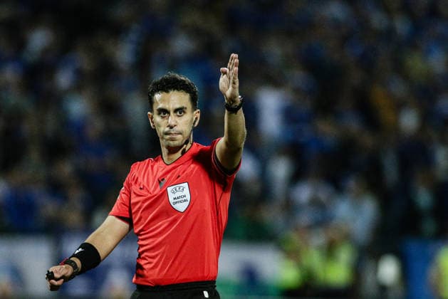 SOCCER - UEFA Europa League - PFC Levski vs. FC Red Bull Salzburg Photo by IPA ABACAPRESS.COM88645194 - Referee Mohammad Al-Emara in action during the Europa League match between PFC Levski and FC Red Bull Salzburg at Vasil Levski National Stadium in Sofia, Bulgaria, on September 17, 2026 Sofia Bulgaria  Copyright: xIPAxSport ABACAx