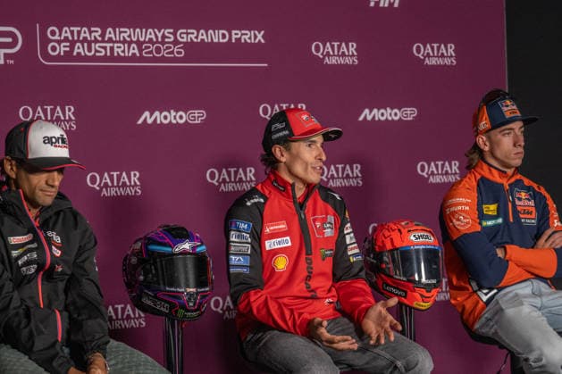 MOTORSPORTS - MotoGP - Austrian Grand Prix Photo by IPA ABACAPRESS.COM88648874 - Marc Marquez (Ducati Lenovo Team) Pre-Event press conference, PK, Pressekonferenz Austria Austria  Copyright: xIPAxSport ABACAx