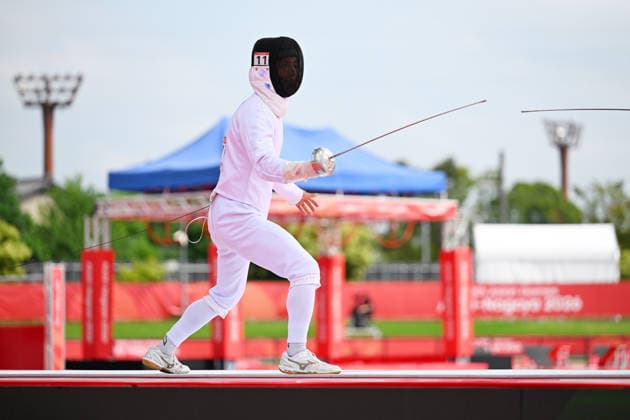 Kaoru Shinoki (JPN), SEPTEMBER 18, 2026 - Modern pentathlon, moderner Fünfkampf : Men s Individual Fencing at Anjo Sports Park during the Asian Games Aichi-Nagoya 2026 in Aichi, Japan. Noxthirdxpartyxsales  aflo_348907714 KenjiroxMatsuox