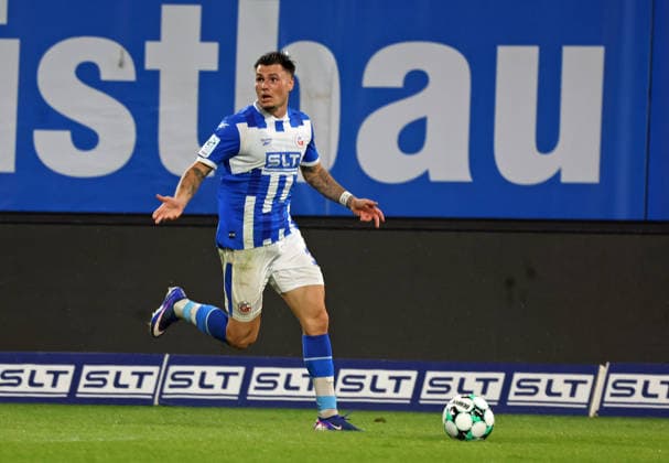 FC Hansa Rostock vs. VFB Stuttgart II, Rostock, September 16, 2026, Soccer 3rd Division, FC Hansa Rostock vs. VFB Stuttgart II, Niklas Kölle, FC Hansa Rostock, Rostock Ostseestadion, Mecklenburg-Western Pomerania, Germany