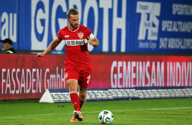FC Hansa Rostock vs. VFB Stuttgart II, Rostock, September 16, 2026, Soccer 3rd League, FC Hansa Rostock vs. VFB Stuttgart II, Dominik Nothnagel, VFB Stuttgart II, Rostock, Ostseestadion, Mecklenburg-Western Pomerania, Germany