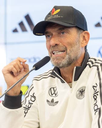 UEFA Nations League 2026–2027 Roster Announcement Press Conference with National Team Coach Jürgen Klopp National Team Coach Jürgen Klopp speaks to journalists at a press conference on the DFB Campus in Frankfurt am Main on September 17, 2026, Frankfurt am Main, Hesse, Germany, DFB Campus