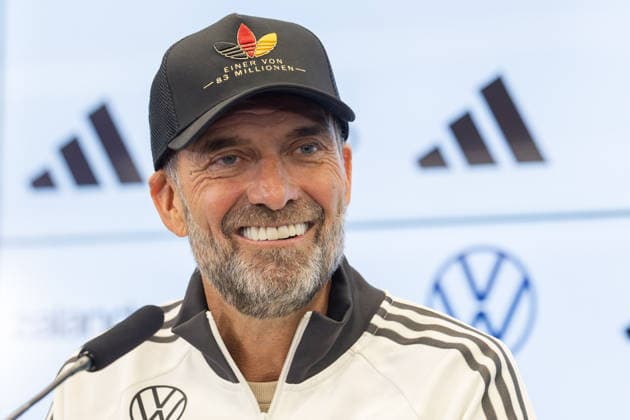 UEFA Nations League 2026–2027 Roster Announcement Press Conference with National Team Coach Jürgen Klopp National Team Coach Jürgen Klopp speaks to journalists at a press conference on the DFB Campus in Frankfurt am Main on September 17, 2026, Frankfurt am Main, Hesse, Germany, DFB Campus