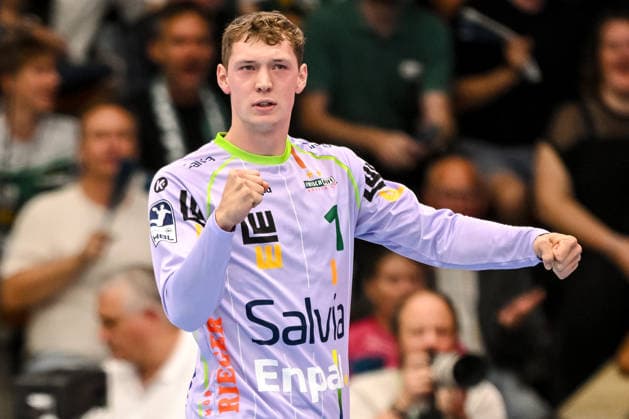 Göppingen, Germany, September 17, 2026: Goalkeeper Julian Buchele of FRISCH AUF Göppingen gestures, gesturing during the Opel Handball Bundesliga match between FRISCH AUF Goeppingen and Rhein Neckar Löwen at the EWS Arena on September 17, 2026, in Goeppingen, Germany. Photo by Harry Langer, DeFodi Images. Goeppingen, Germany, September 17, 2026 Goalkeeper Julian Buchele of FRISCH AUF Goeppingen gestures during the Opel Handball Bundesliga match between FRISCH AUF Goeppingen and Rhein Neckar Löwen at the EWS Arena on September 17, 2026 in Göppingen, Germany. Photo by Harry Langer, DeFodi Images. Photo by Harry Langer, DeFodi Images