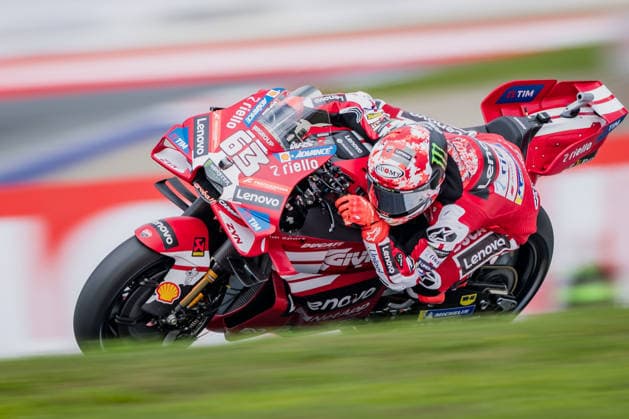 MOTORSPORTS - MotoGP, GP of Austria 2026 SPIELBERG,AUSTRIA,18.SEP.26 - MOTORSPORTS - MotoGP, Grand Prix of Austria, Red Bull Ring, practice. Image shows Francesco Bagnaia (ITA Ducati Lenovo Team).  GEPAxpictures xMatthiasxTrinkl