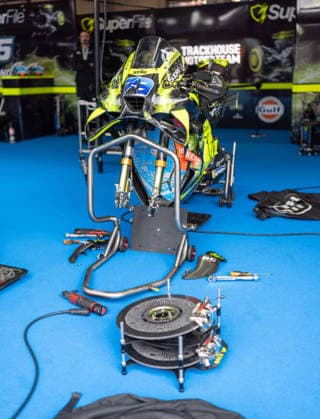 MOTORSPORTS - MotoGP, GP of Austria 2026 SPIELBERG,AUSTRIA,18.SEP.26 - MOTORSPORTS - MotoGP, Grand Prix of Austria, Red Bull Ring, practice. Image shows a feature of the moto bike Ai Ogura (JPN SuperFile Trackhouse MotoGP Team).  GEPAxpictures xHaraldxSteiner