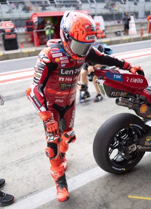 MOTORSPORTS - MotoGP, GP of Austria 2026 SPIELBERG,AUSTRIA,18.SEP.26 - MOTORSPORTS - MotoGP, Grand Prix of Austria, Red Bull Ring, practice. Image shows Marc Marquez (ESP Ducati Lenovo Team).  GEPAxpictures xHaraldxSteiner