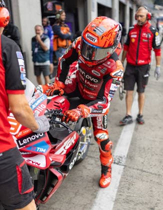MOTORSPORTS - MotoGP, GP of Austria 2026 SPIELBERG,AUSTRIA,18.SEP.26 - MOTORSPORTS - MotoGP, Grand Prix of Austria, Red Bull Ring, practice. Image shows Marc Marquez (ESP Ducati Lenovo Team).  GEPAxpictures xHaraldxSteiner