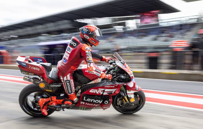 MOTORSPORTS - MotoGP, GP of Austria 2026 SPIELBERG,AUSTRIA,18.SEP.26 - MOTORSPORTS - MotoGP, Grand Prix of Austria, Red Bull Ring, practice. Image shows Marc Marquez (ESP Ducati Lenovo Team).  GEPAxpictures xHaraldxSteiner