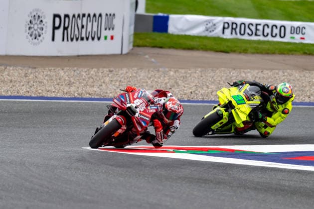 IPA88663717 - Pecco Bagnaia and Franco Morbidelli in action during the 2026 Austrian Grand Prix, part of the MotoGP World Championship, WM, Weltmeisterschaft in Austria, on September 18, 2026  Copyright: xAlessioxMazzocco IPAxSportx xx IPA88663717