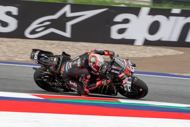 MOTORSPORTS - MotoGP - Austrian Grand Prix Photo by IPA ABACAPRESS.COM88663713 - Marco Bezzecchi, Aprilia Racing, during the Austrian Grand Prix, MotoGP World Championship, WM, Weltmeisterschaft in Austria, Austria, September 18, 2026 Austria Austria  Copyright: xIPAxSport ABACAx