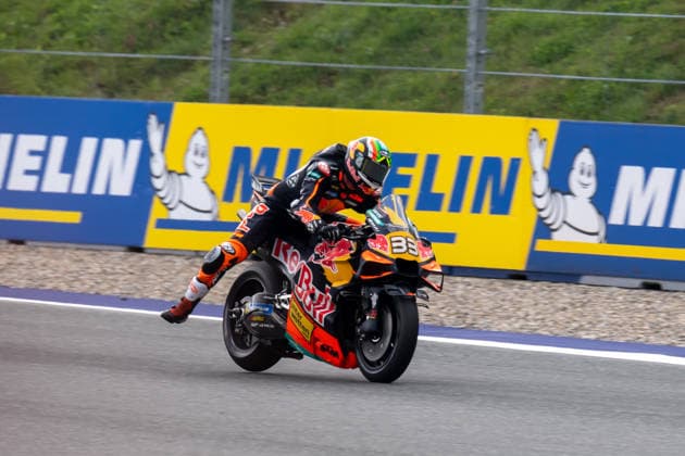 IPA88664145 - Brad Binder, Red Bull KTM Factory Racing, during the Austrian Grand Prix, MotoGP World Championship, WM, Weltmeisterschaft in Austria, Austria, September 18, 2026  Copyright: xAlessioxMazzocco IPAxSportx xx IPA88664145