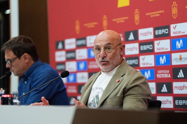 September 18, 2026, Las Rozas, Madrid, Spain: Luis de la Fuente, head coach of Spain, attends a press conference, PK, Pressekonferenz to announce the squad list ahead of the UEFA Nations League 2026 27 matches against Croatia, England and Czech Republic on September 18, 2026, in Las Rozas, Madrid, Spain. Luis De La Fuente Press Conference - UEFA Nations League  - ZUMAa181 20260918_zaa_a181_113 Copyright: xDennisxAgyemanx