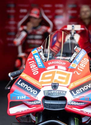 MOTORSPORTS - MotoGP, GP of Austria 2026 SPIELBERG,AUSTRIA,18.SEP.26 - MOTORSPORTS - MotoGP, Grand Prix of Austria, Red Bull Ring, practice. Image shows the motobike of Marc Marquez (ESP Ducati Lenovo Team).  GEPAxpictures xHaraldxSteiner