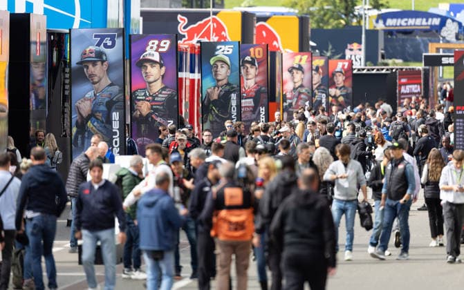 MOTORSPORTS - MotoGP, GP of Austria 2026 SPIELBERG,AUSTRIA,18.SEP.26 - MOTORSPORTS - MotoGP, Grand Prix of Austria, Red Bull Ring, practice. Image shows spectators.  GEPAxpictures xHaraldxSteiner