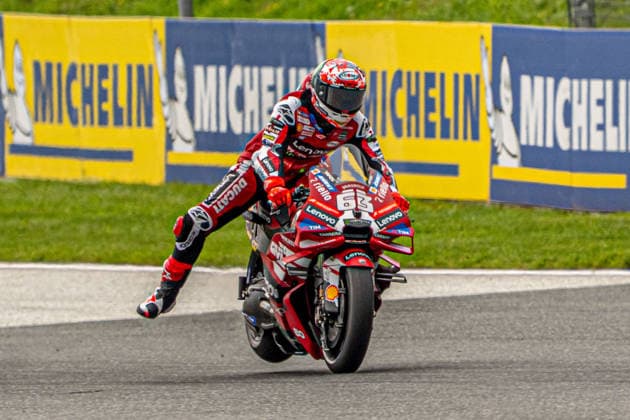 MOTORSPORTS - MotoGP - Austrian Grand Prix Photo by IPA ABACAPRESS.COM88666458 - Francesco Bagnaia (Ducati Lenovo Team) during Free Practice for the Austrian MotoGP Grand Prix at the Red Bull Ring racetrack in Spielberg, Austria, on September 18, 2026. Austria Austria  Copyright: xIPAxSport ABACAx