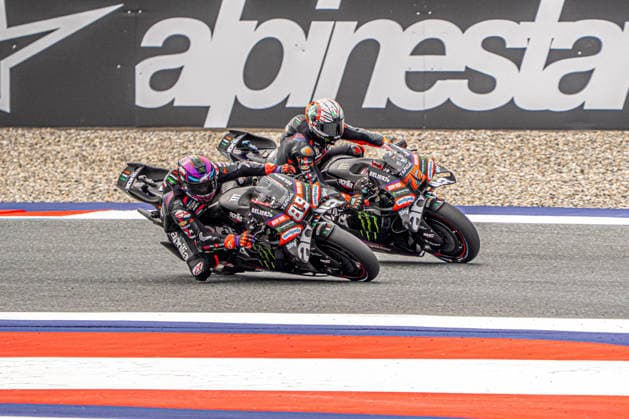 MOTORSPORTS - MotoGP - Austrian Grand Prix Photo by IPA ABACAPRESS.COM88666462 - Jorge Martin (Aprilia Racing) and Marco Bezzecchi (Aprilia Racing) during Free Practice for the Austrian MotoGP Grand Prix at the Red Bull Ring racetrack in Spielberg, Austria, on September 18, 2026. Austria Austria  Copyright: xIPAxSport ABACAx