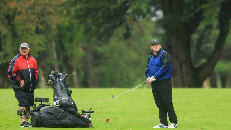 REPRO FREE *PRESS RELEASE NO REPRODUCTION FEE* EDITORIAL USE ONLY 2026 AIG All-Ireland Semi Finals, Ennis Golf Club, Clare 18 9 2026 Men s Pierce Purcell Black Bush™s Wayne Enright Wayne Enright 18 9 2026  Copyright: xBryanxKeanex BK1_8546