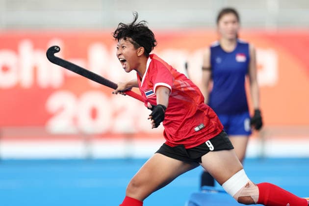 KOMOLWIT Arucha (THA), SEPTEMBER 18, 2026 - Hockey : Women s Preliminary Round Group B match between Thailand 2-0 Singapore at Gifu Prefectural Green Stadium during the Asian Games Aichi-Nagoya 2026 in Gifu, Japan.  aflo_348960394 KenichiroxOganex