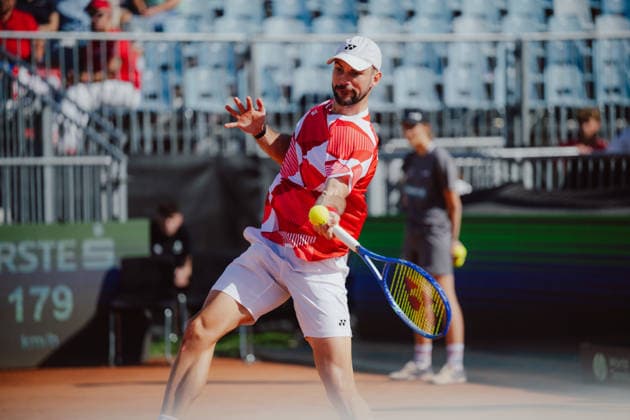 TENNIS - Davis Cup, AUT vs BEL VIENNA,AUSTRIA,18.SEP.26 - TENNIS - ITF Davis Cup, qualification round 2, Austria vs Belgium. Image shows Jurij Rodionov (AUT).  GEPAxpictures xAlexanderxSolc