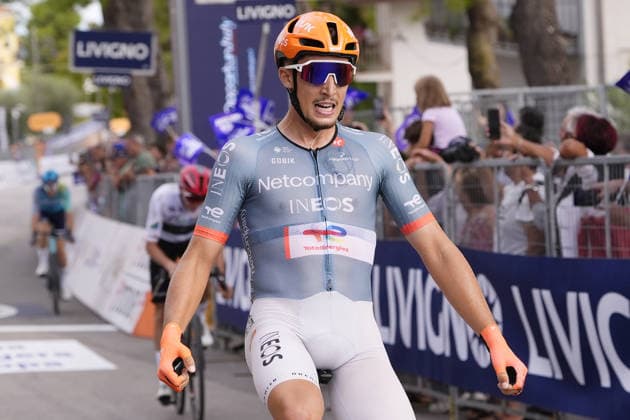 France s KÃ vin Vauquelin of Netcompany Ineos winner of the stage during the Giro d™Abruzzo, stage 4 from Silvi to Controguerra (182 km) - Abruzzo, Italy - Friday, September 18, 2026. - cycling.  Copyright: xFabioxFerrari LaPressex
