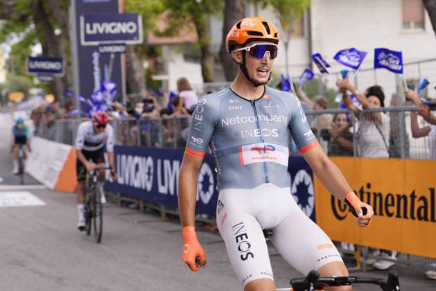France s KÃ vin Vauquelin of Netcompany Ineos winner of the stage during the Giro d™Abruzzo, stage 4 from Silvi to Controguerra (182 km) - Abruzzo, Italy - Friday, September 18, 2026. - cycling.  Copyright: xFabioxFerrari LaPressex