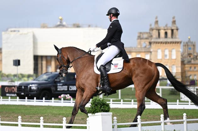 RECORD DATE NOT STATED 18th September 2026; Blenheim Palace, Woodstock, Oxfordshire, England; Blenheim Palace International Horse Trials, Day 2; Speedwell ridden by Jesse Campbell of New Zealand during the dressage SimonxWest