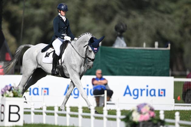 RECORD DATE NOT STATED 18th September 2026; Blenheim Palace, Woodstock, Oxfordshire, England; Blenheim Palace International Horse Trials, Day 2; Bandito Van Polderzicht ridden by Grace Taylor of United States during the dressage SimonxWest